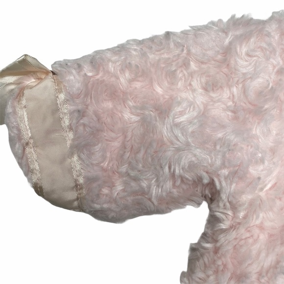 Bearington Baby Pink Faux Fur Bunny Jacket Hood with Ears & Tail 6–12 Months - Picture 8 of 10
